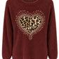 Leo Pullover "Wild Heart" bordeaux, Gr. 34-40