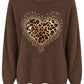 Leo Pullover "Wild Heart" schokobraun, Gr. 34-40