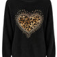 Leo Pullover "Wild Heart" schwarz, Gr. 34-40