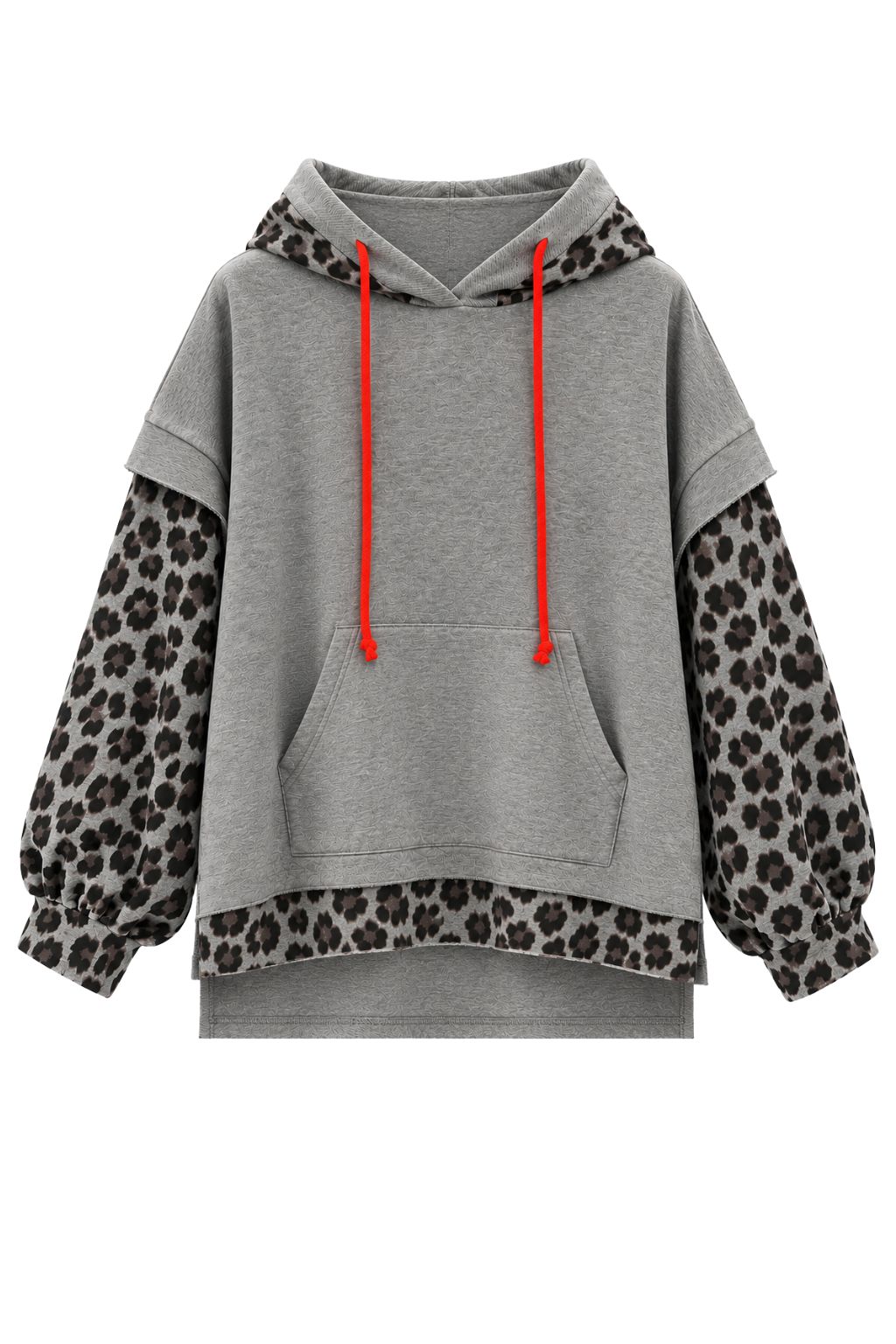 Layer Hoodie Leo grau, Gr. 38-46
