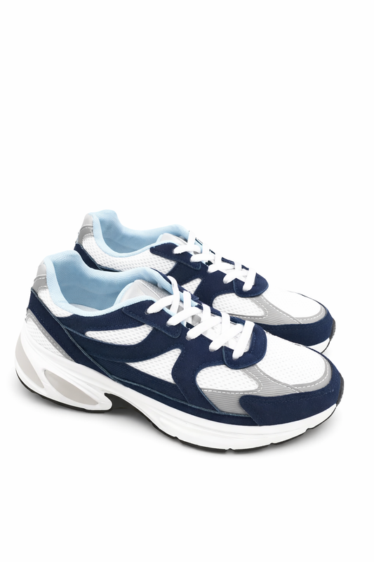 Chunky Sneaker weiß-blau, Gr. 36-41