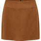 Veloursleder-Look Rock mit integrierter Shorts cognac, Gr. 36-42