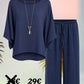Set "Sommerbrise" marineblau, Gr. 36-44