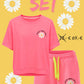 "Good vibes only" Set neonpink
