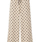Sportliche Hose mit Punkten creme, Gr. 36-42