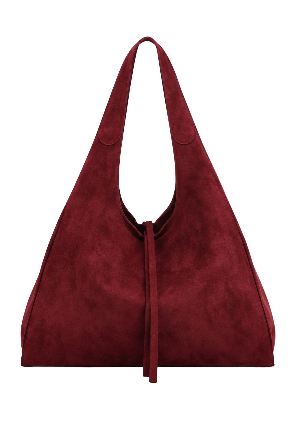 Shopper Wildlederoptik bordeaux