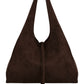 Shopper Wildlederoptik schokobraun