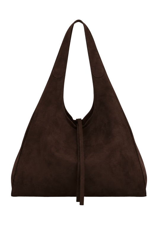Shopper Wildlederoptik schokobraun