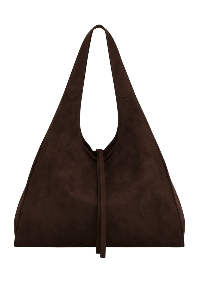 Shopper Wildlederoptik schokobraun