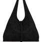 Shopper Wildlederoptik schwarz