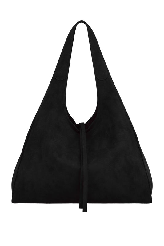 Shopper Wildlederoptik schwarz