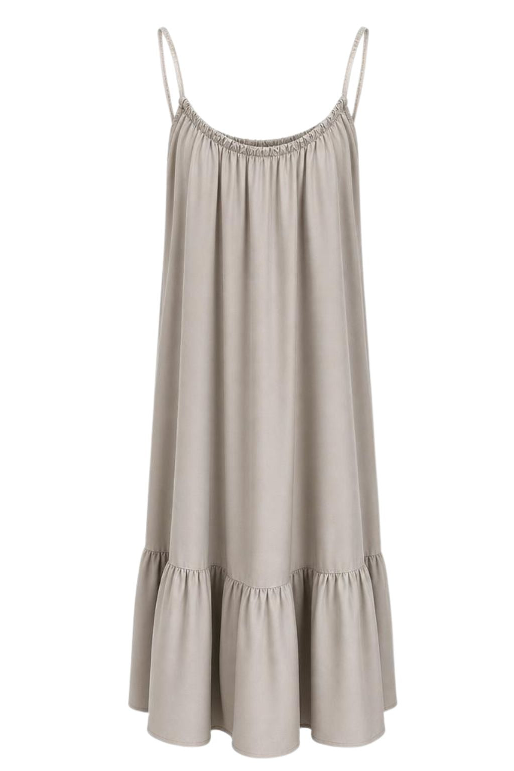 Kleid „Sommerbrise“ taupe, Gr. 36-42