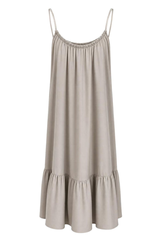 Kleid „Sommerbrise“ taupe, Gr. 36-42