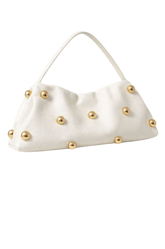 Goldperlen Tasche elfenbein