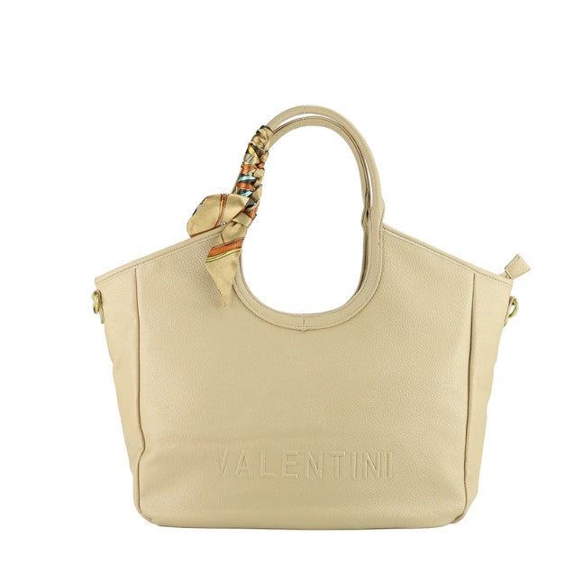 Handtasche mit Tuch beige