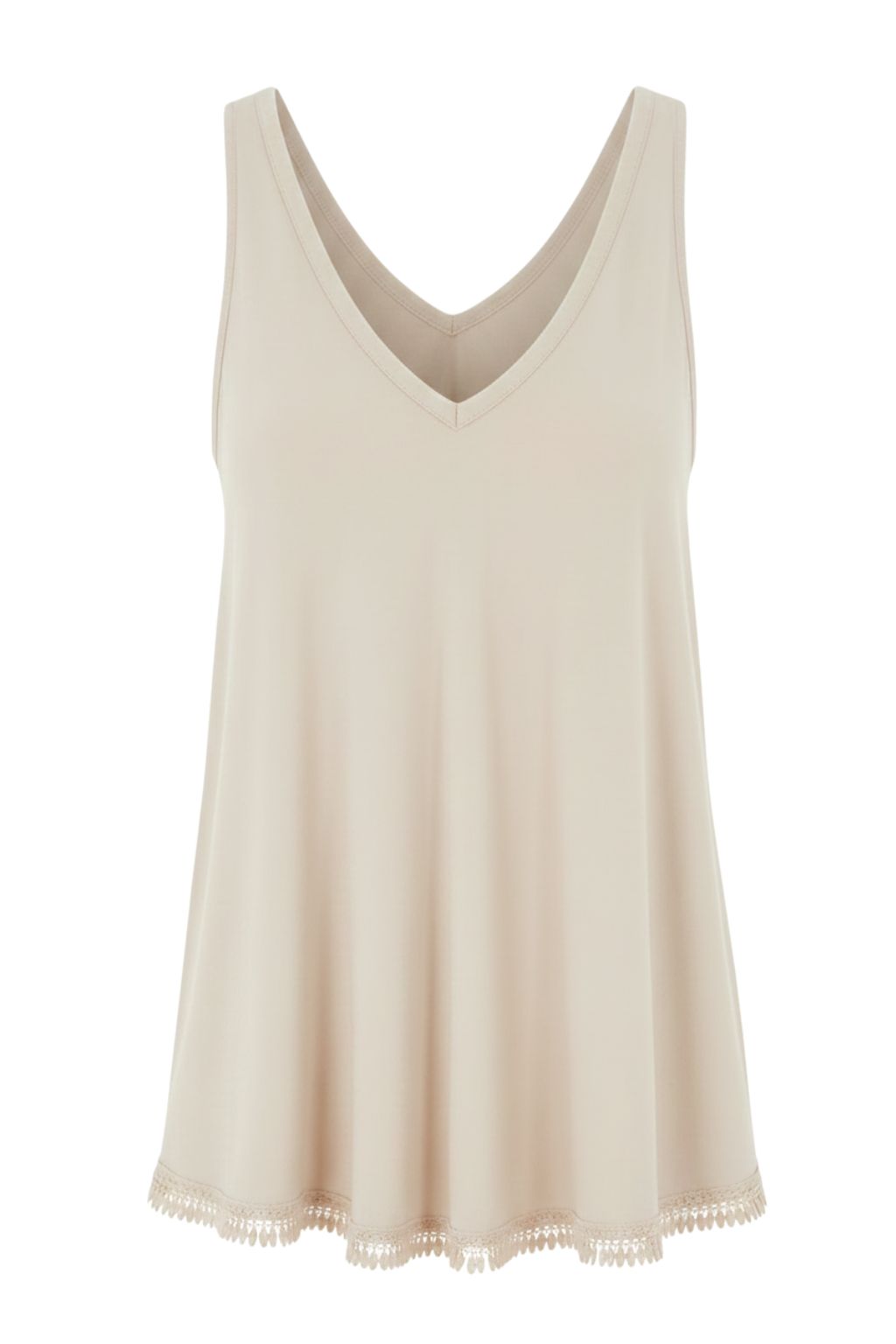 Sommertop beige, Gr. 36-42