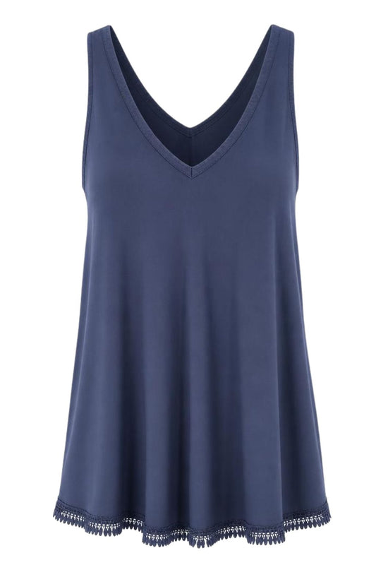 Sommertop dunkelblau, Gr. 36-42