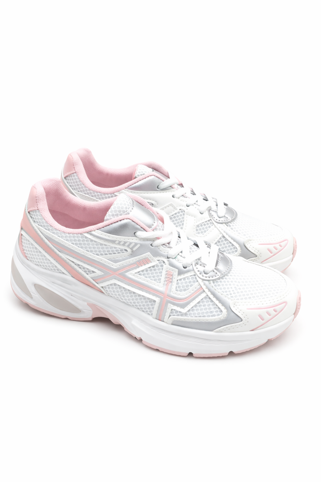 Chunky Sneaker weiß-rosa, Gr. 36-41