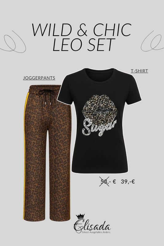 Wild-Chic-Leo-Set-Kussmund-gelb/schwarz