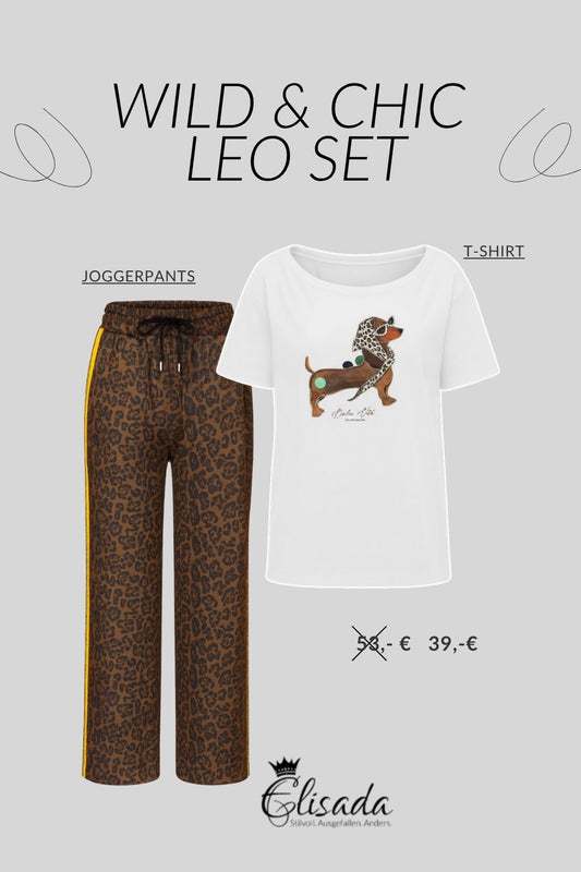 Wild -&-Chic-Leo-Set-Dackel-gelb/schwarz