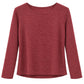 Zeitloses Wohlfühlshirt Mara bordeaux, Gr. 34-40
