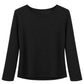 Zeitloses Wohlfühlshirt Mara schwarz, Gr. 34-40