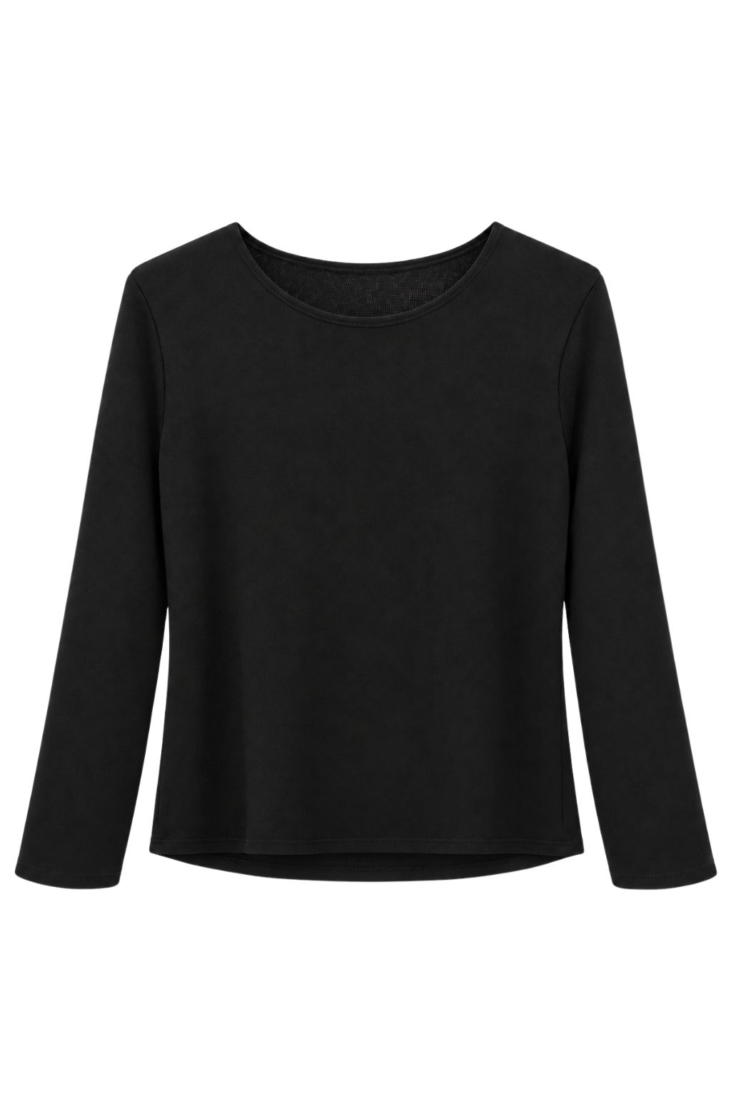 Zeitloses Wohlfühlshirt Mara schwarz, Gr. 34-40