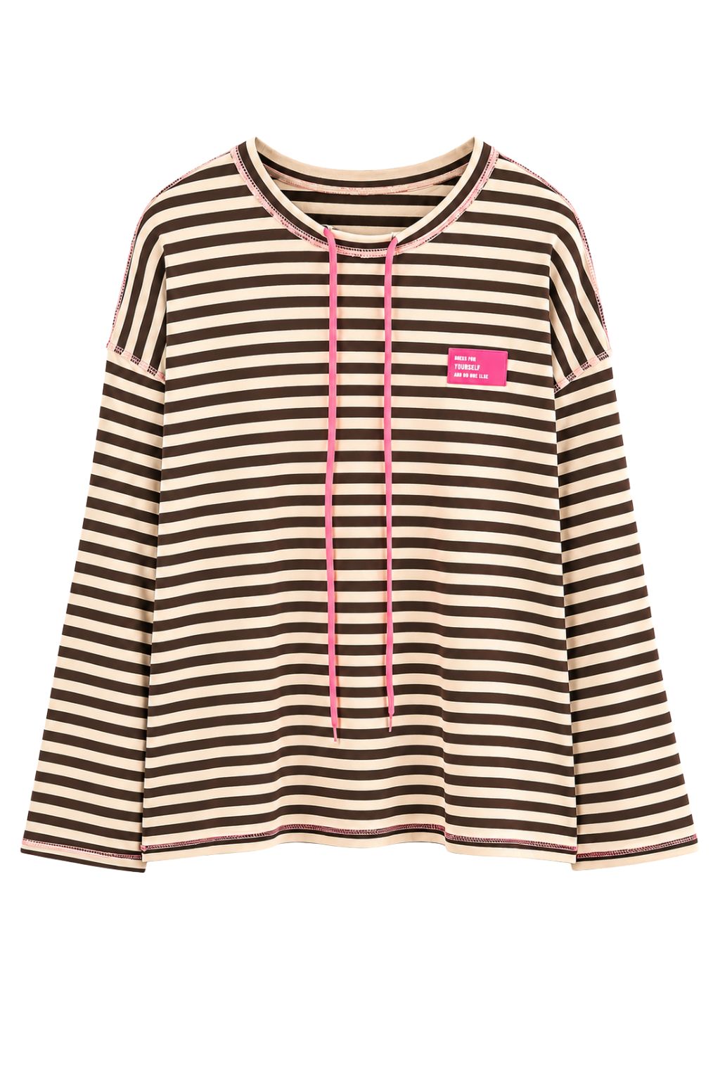 Streifen-Shirt "Dress for yourself" braun/beige, Gr. 38-44