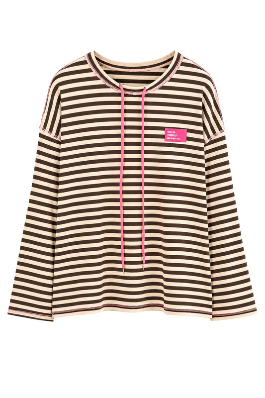 Streifen-Shirt "Dress for yourself" braun/beige, Gr. 38-44