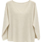 Basic Feinstrickpullover V-Ausschnitt beige, Gr. 36-42