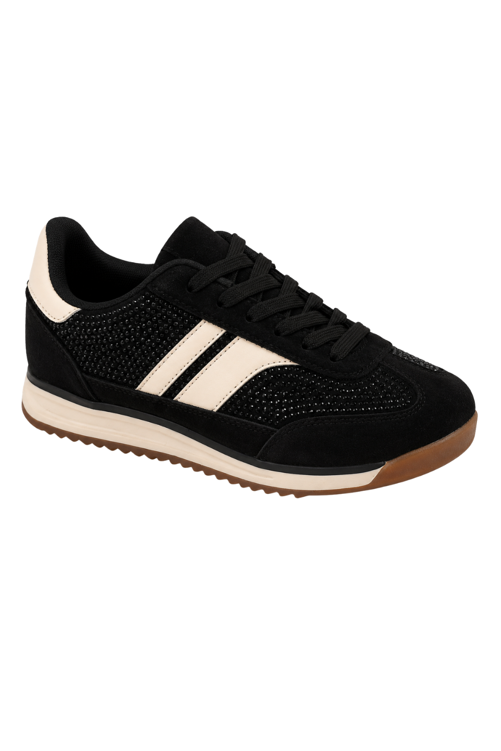Sneaker Sparkle schwarz/creme, Gr. 36-41