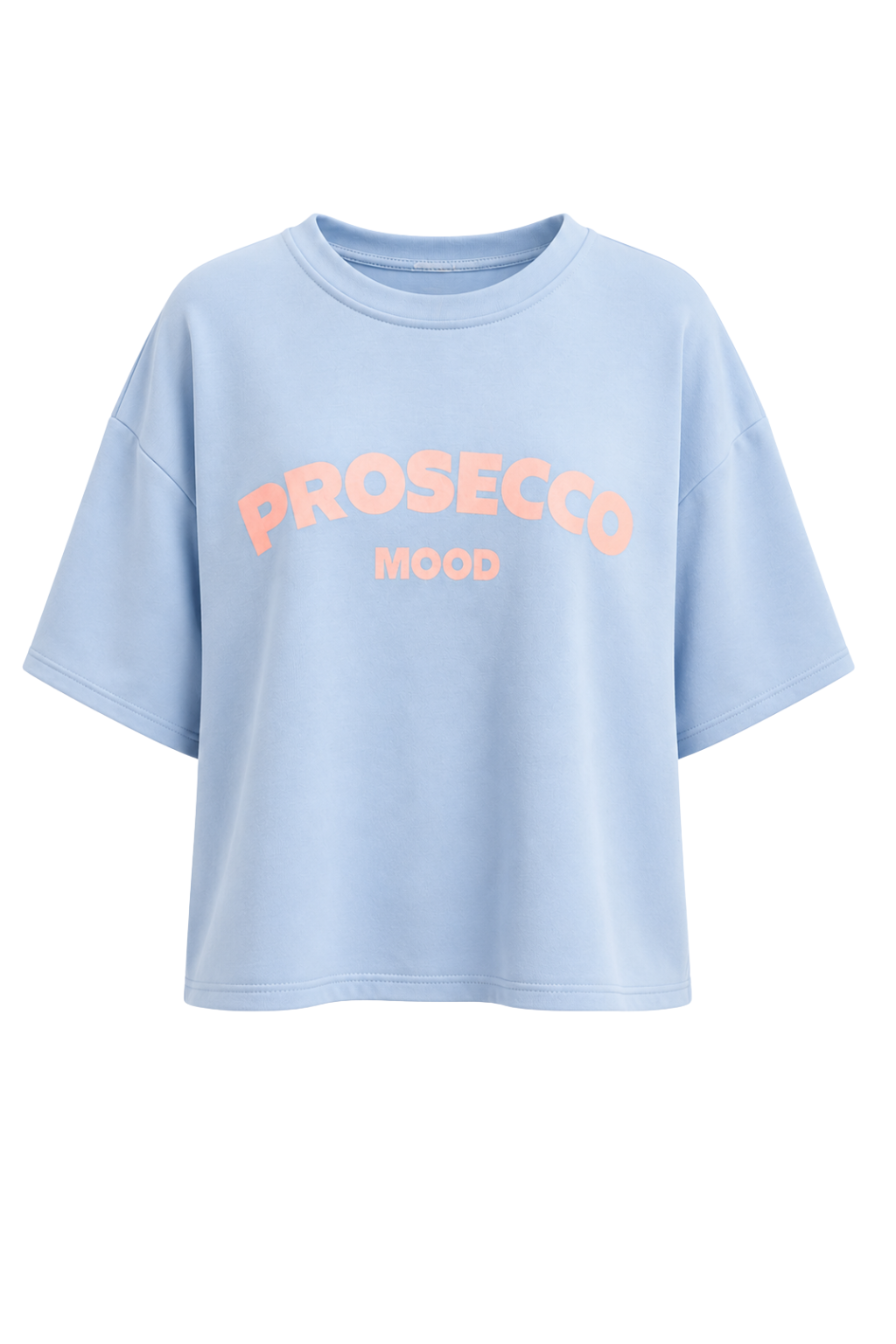 Shirt "Prosecco Mood" blau, Gr. 36-42