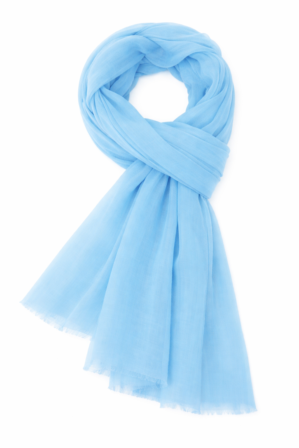 Leichter Basic-Schal hellblau