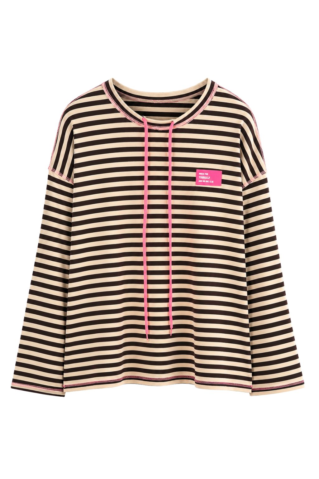 Streifen-Shirt "Dress for yourself" braun/camel, Gr. 38-44