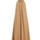 Maxikleid mit Neckholder camel, Gr. 38-44