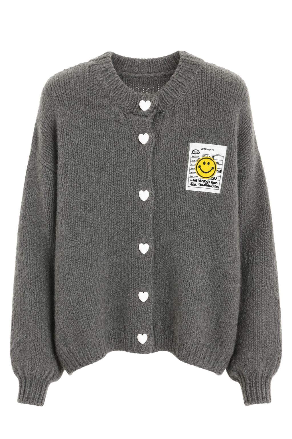 Cardigan "Heart and Happy" grau, Gr. 36-42