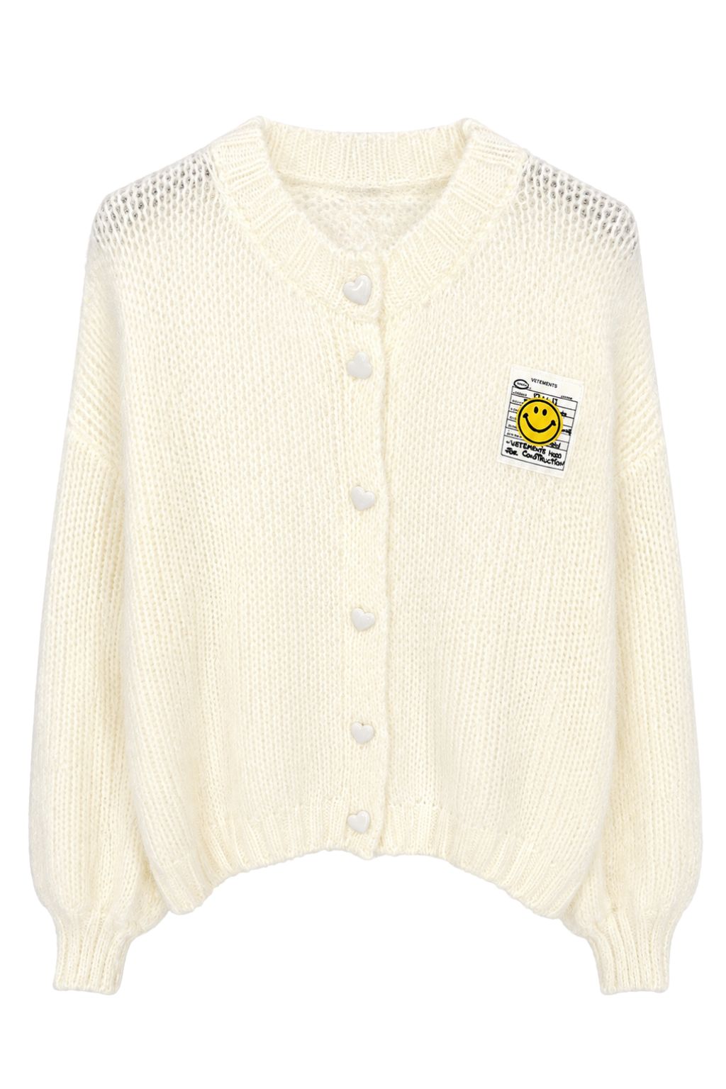 Cardigan "Heart and Happy" creme, Gr. 36-42