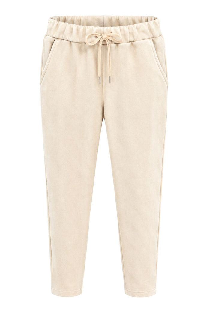 Joggpants "Soft Velour" beige, Gr. 36-42