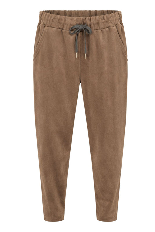 Joggpants "Soft Velour" schokobraun, Gr. 36-42
