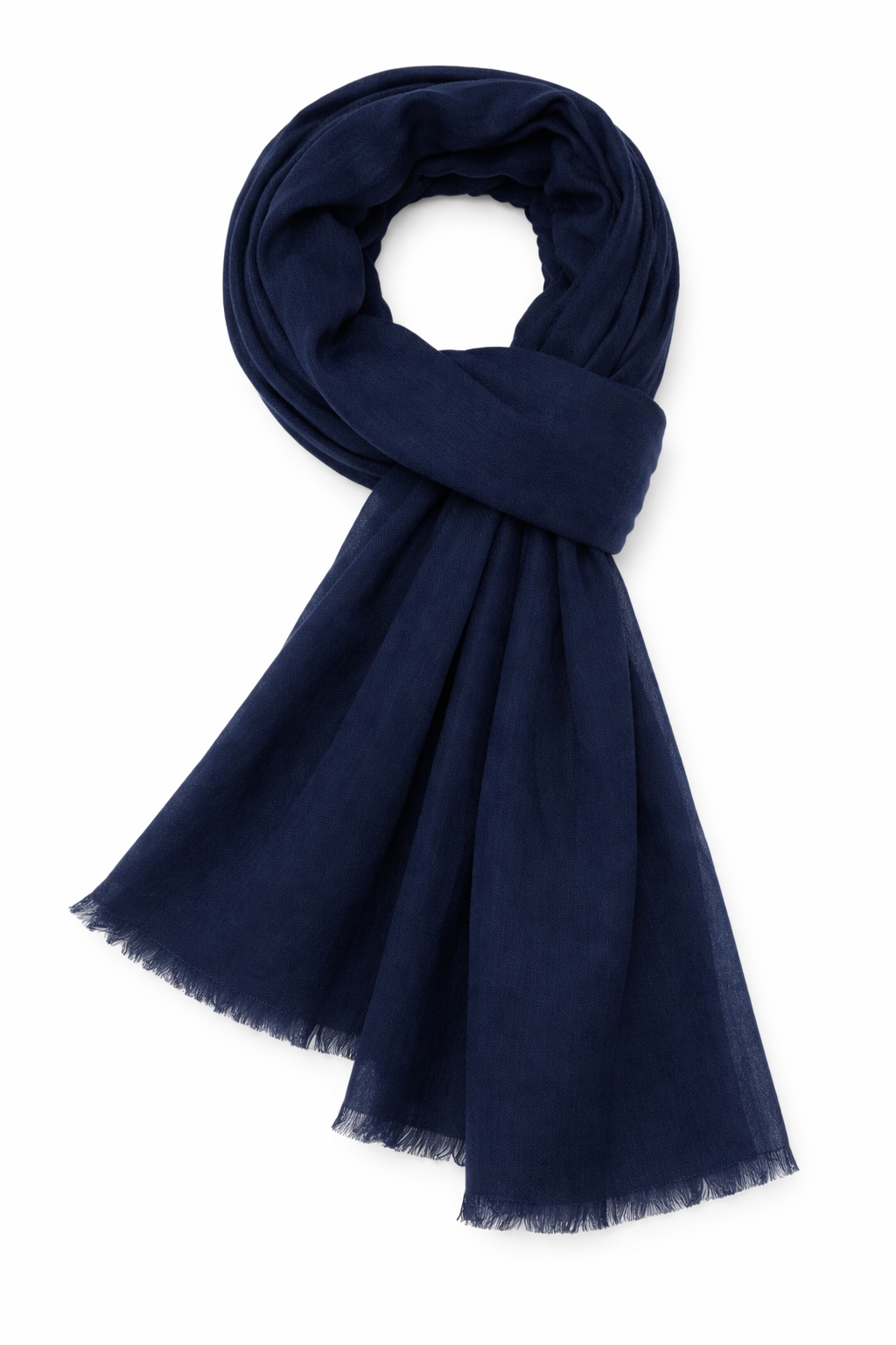 Leichter Basic-Schal dunkelblau