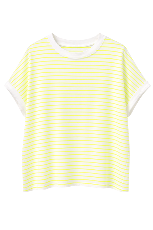 Shirt „Sunny Stripes“ neongelb, Gr. 36-42