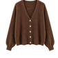 Cozy Love Cardigan schokobraun, Gr. 36-42
