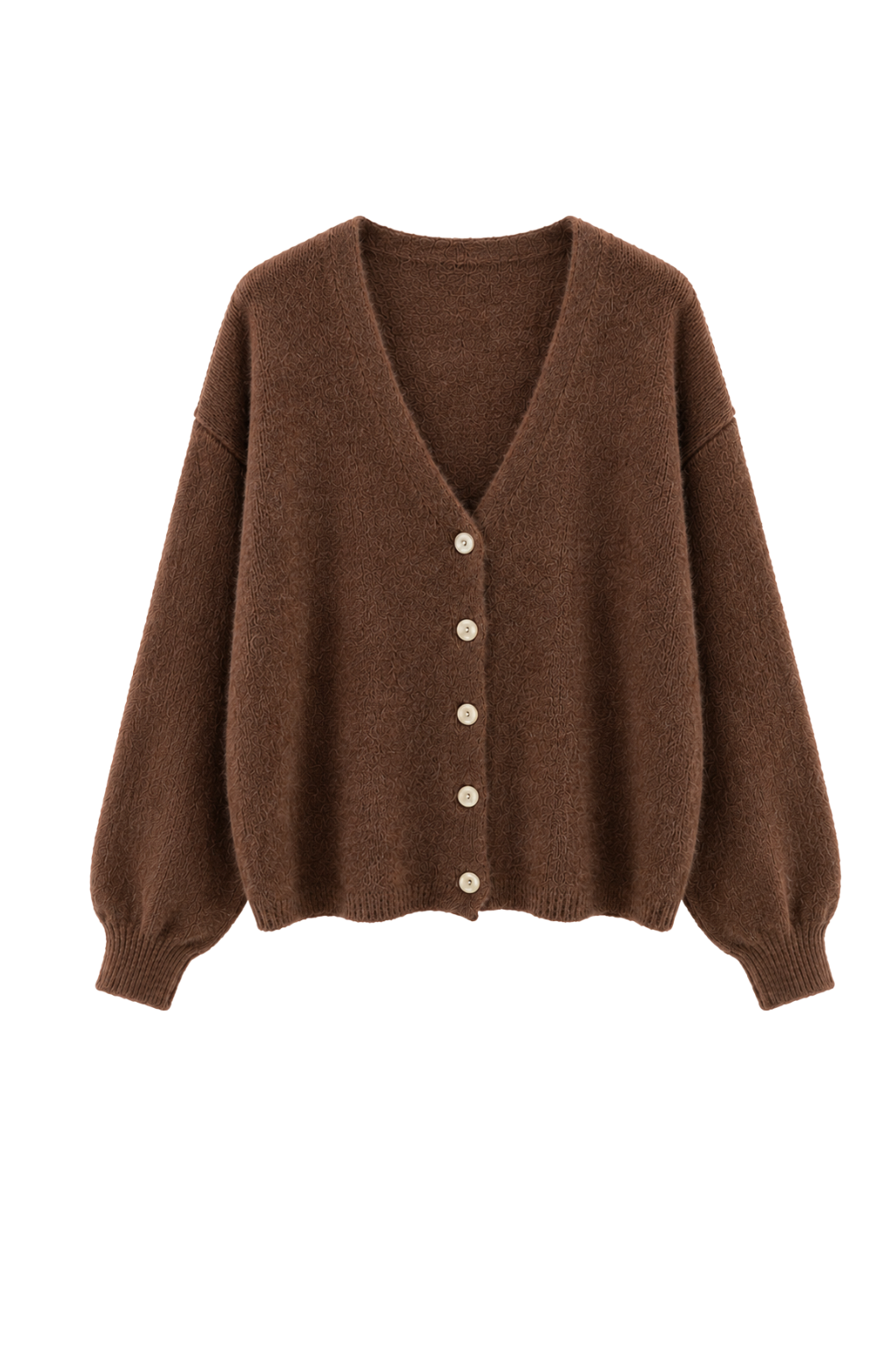 Cozy Love Cardigan schokobraun, Gr. 36-42