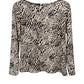 Langarmshirt mit Leopardenmuster beige/schwarz, Gr. 34-40