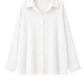 Musselin Oversize Bluse "Lina" weiß, Gr. 38-44