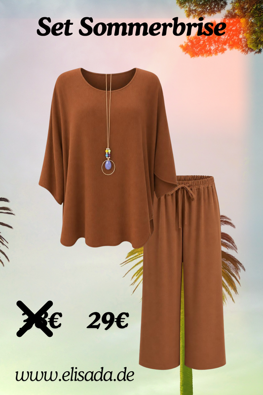 Set Sommerbrise cognac, Gr. 36-44