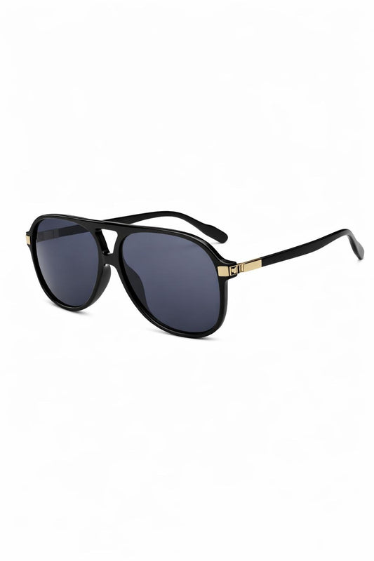Pilot Sonnenbrille, Dunkles Gestell – dunkle Gläser