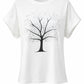 T-Shirt mit Baum-Motiv & Glitzersteinen weiß, Gr. 36-42