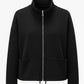 Sweatjacke mit Tunnelzug schwarz, Gr. 36-42