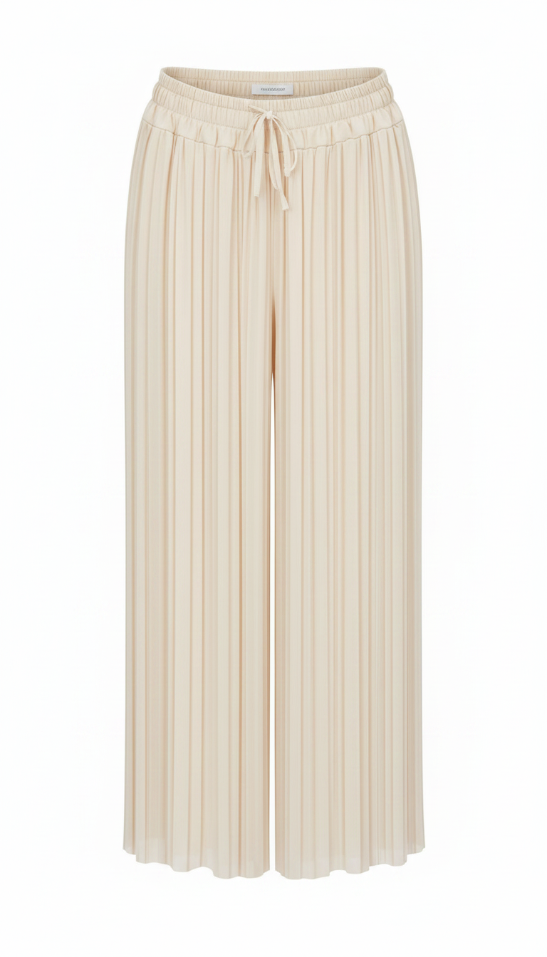 Plissee-Hose beige, Gr . 36-44